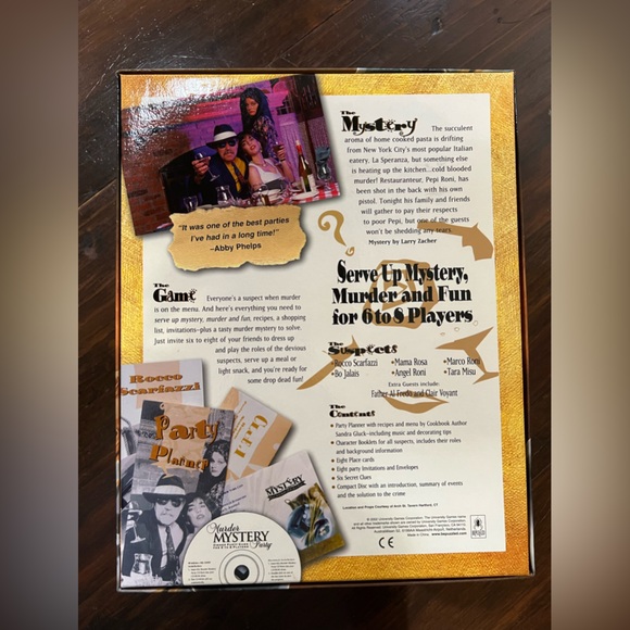 Murder mystery dinner party game, Pasta Passion and Pistols - Picture 2 of 3